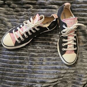 Converse Two-Tone Black and Pink Shoes